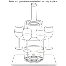 Load image into Gallery viewer, Grip-O Bottle Cooler &amp; Glass Holder
